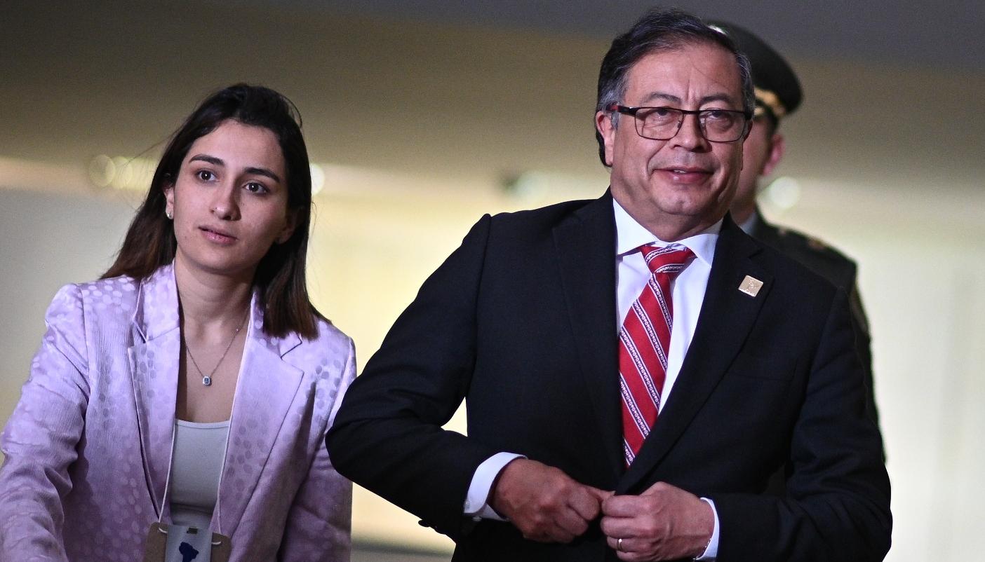 Laura Sarabia y el Presidente Gustavo Petro.