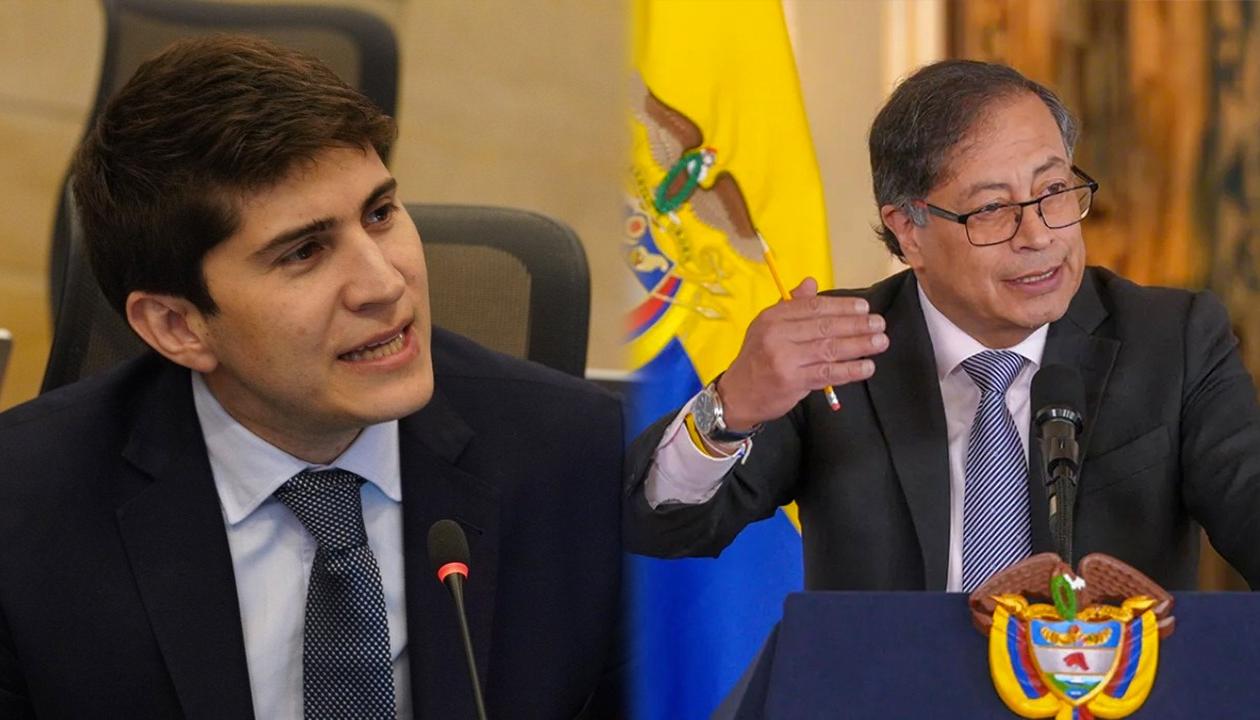 El representante Wadith Manzur y el Presidente Gustavo Petro.