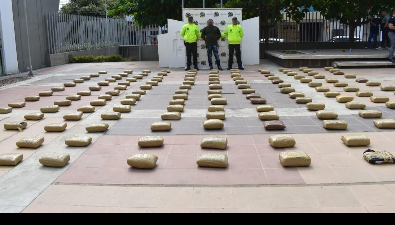 Marihuana incautada por la Policía. 
