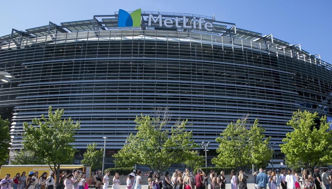 Vista exterior del MetLife Stadium de New Rutherford, en Nueva Jersey.