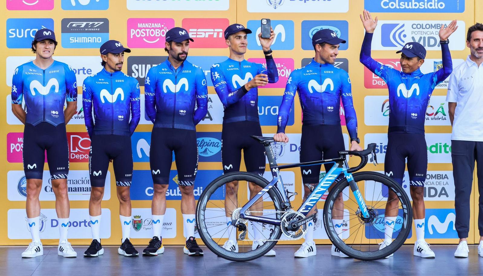 Presentación del Movistar Team.