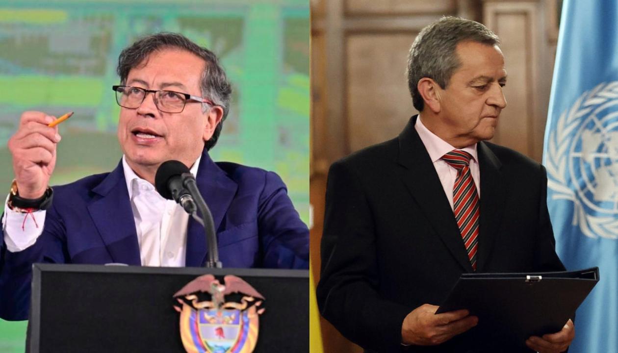 El Presidente Gustavo Petro y José Antonio Salazar.