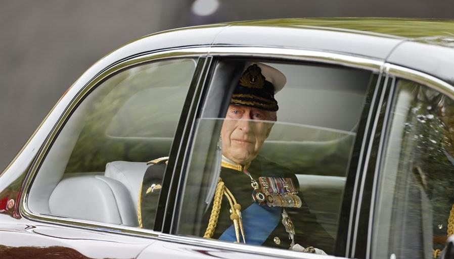 El rey británico, Carlos III.
