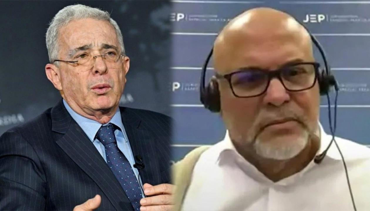 Álvaro Uribe y Salvatore Mancuso.