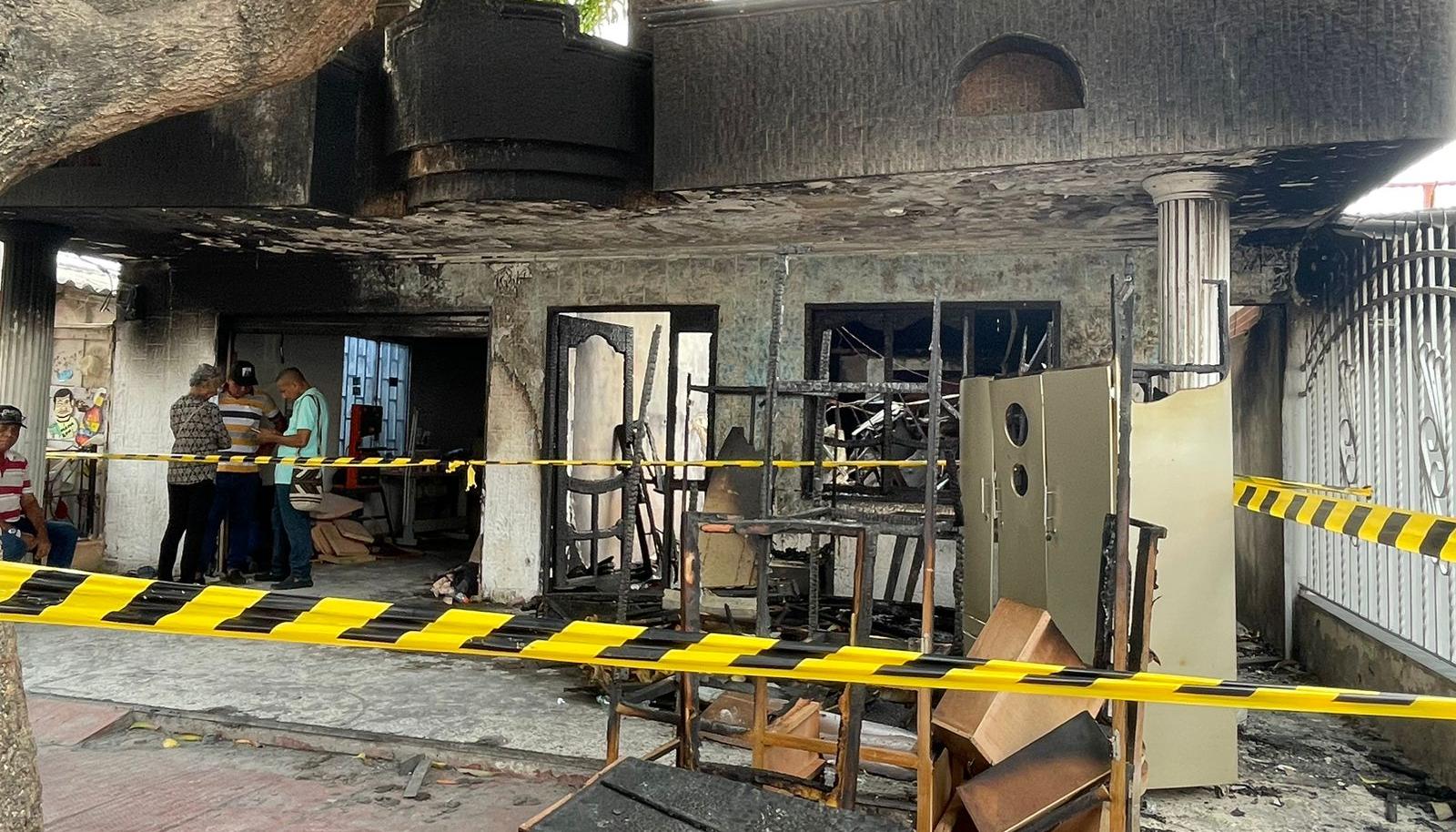 Vivienda donde ocurrió el incendio el pasado 1 de febrero. 