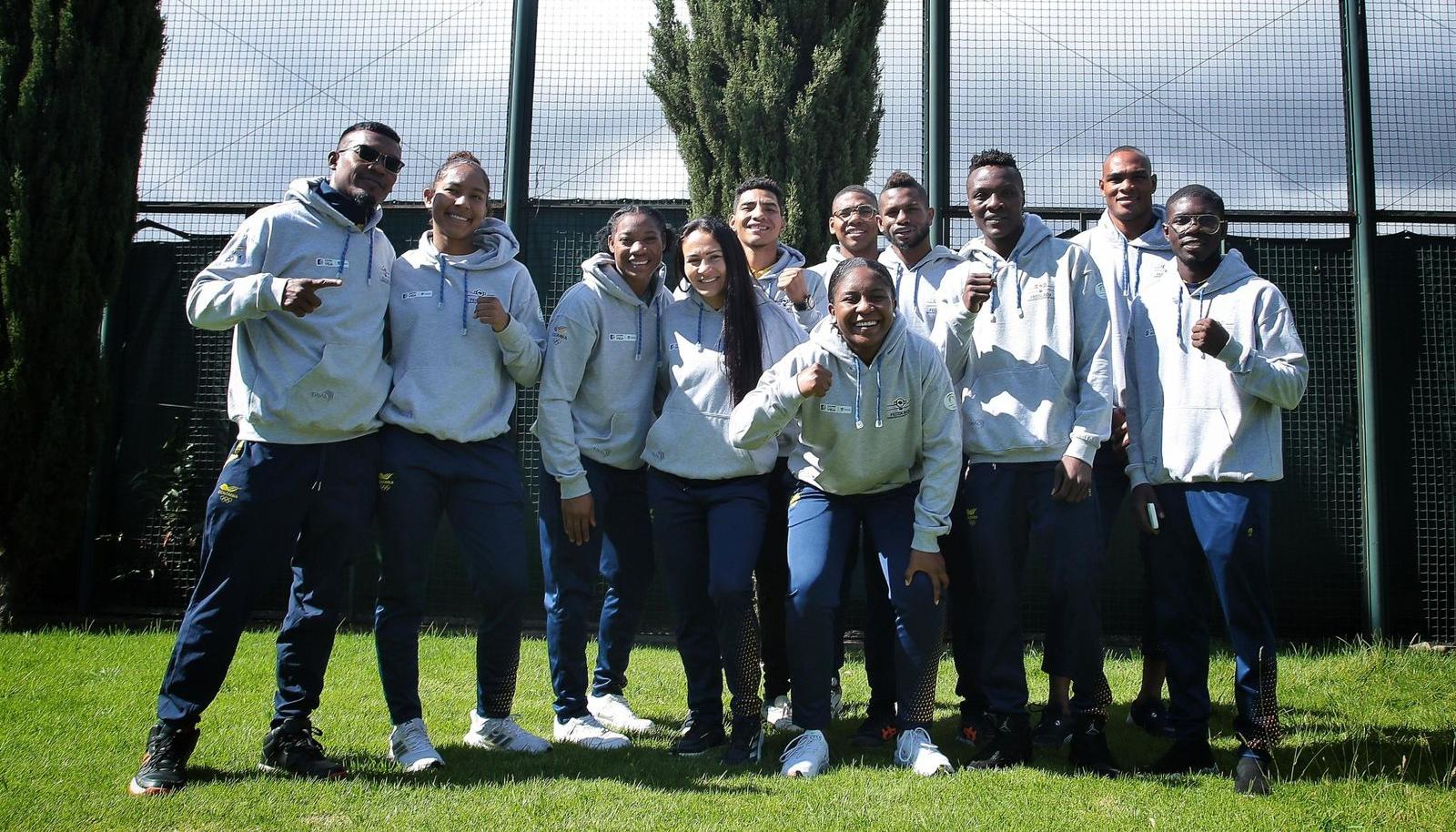 Integrantes de la Selección Colombia de boxeo. 