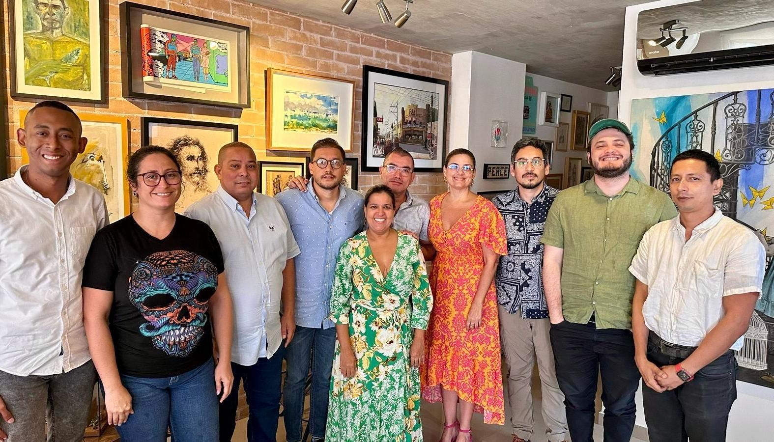 Delegados de la Alcaldía Distrital con expertos del Museo Nacional de Colombia y Fundación Museo de Arte Moderno de Barranquilla