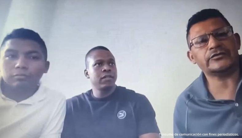 Arléz Porras, Jorge Tulio Góngora Belalcázar y Dairo Herney Yandi Liponce, capturados