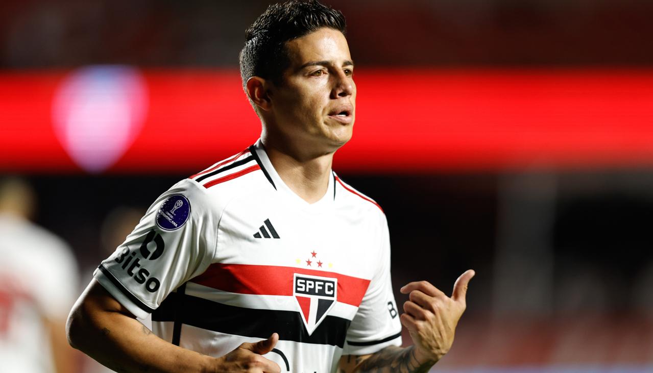 James Rodríguez se incorporó al Sao Paulo en agosto del año pasado. 