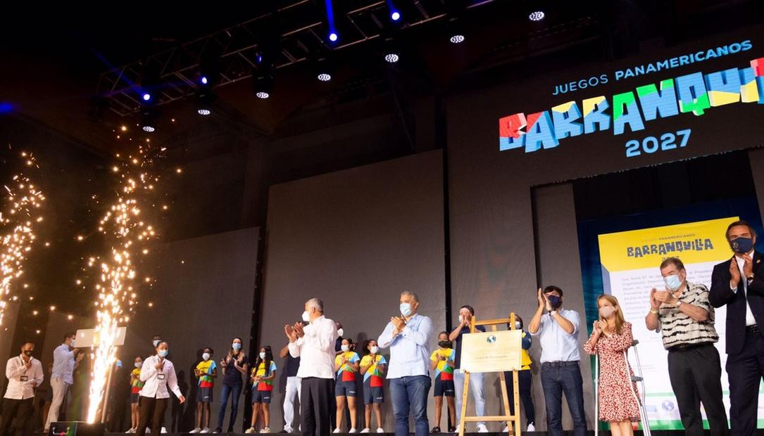 El expresidente Iván Duque vino a la ciudad a presenciar el anuncio de Barraquilla como sede de los Panamericanos 2027. Fue en agosto de 2021