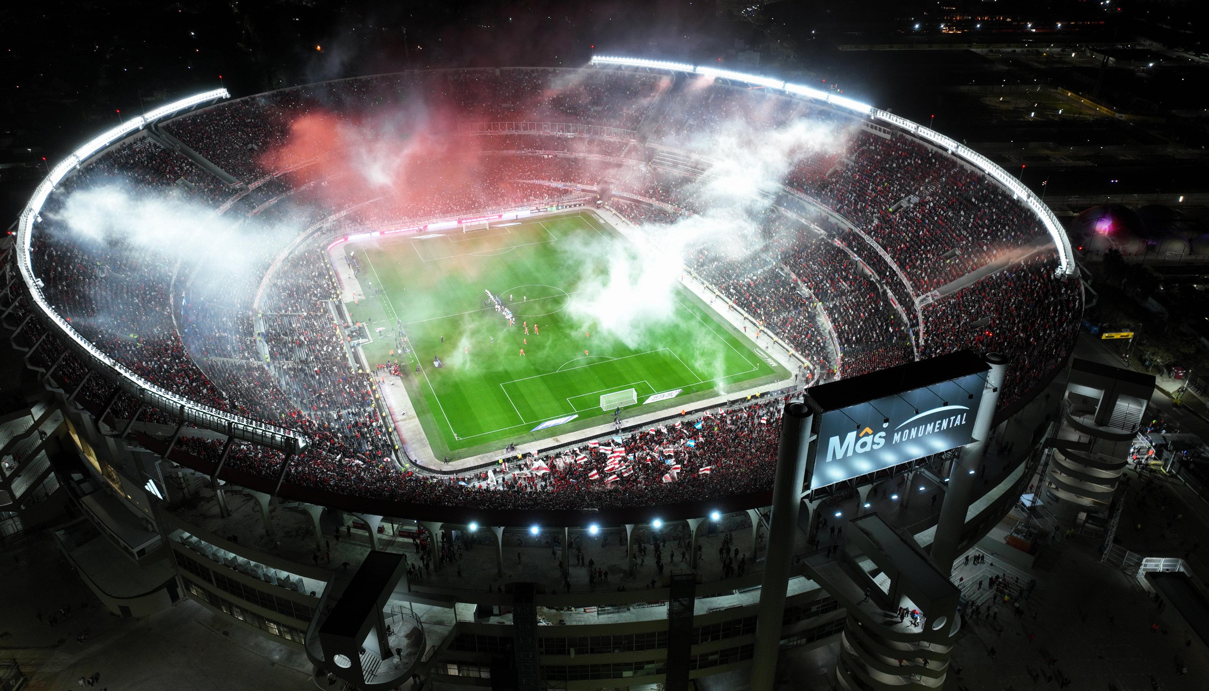 Estadio Más Monumental, de propiedad de River Plate. 