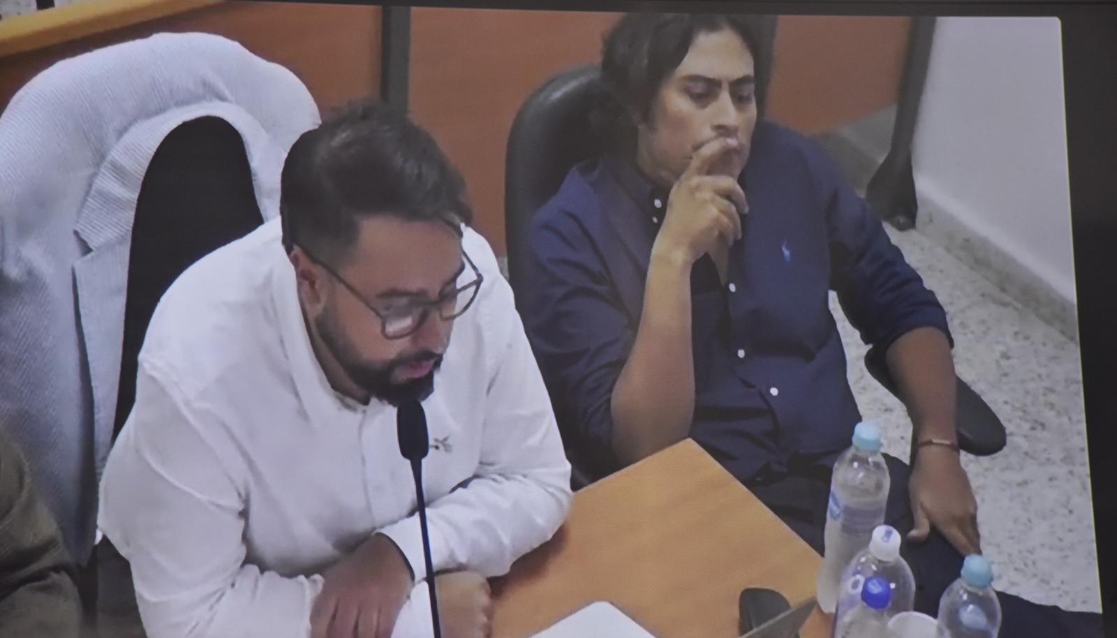 Nicolás Petro durante una de las audiencias dentro de su proceso judicial.