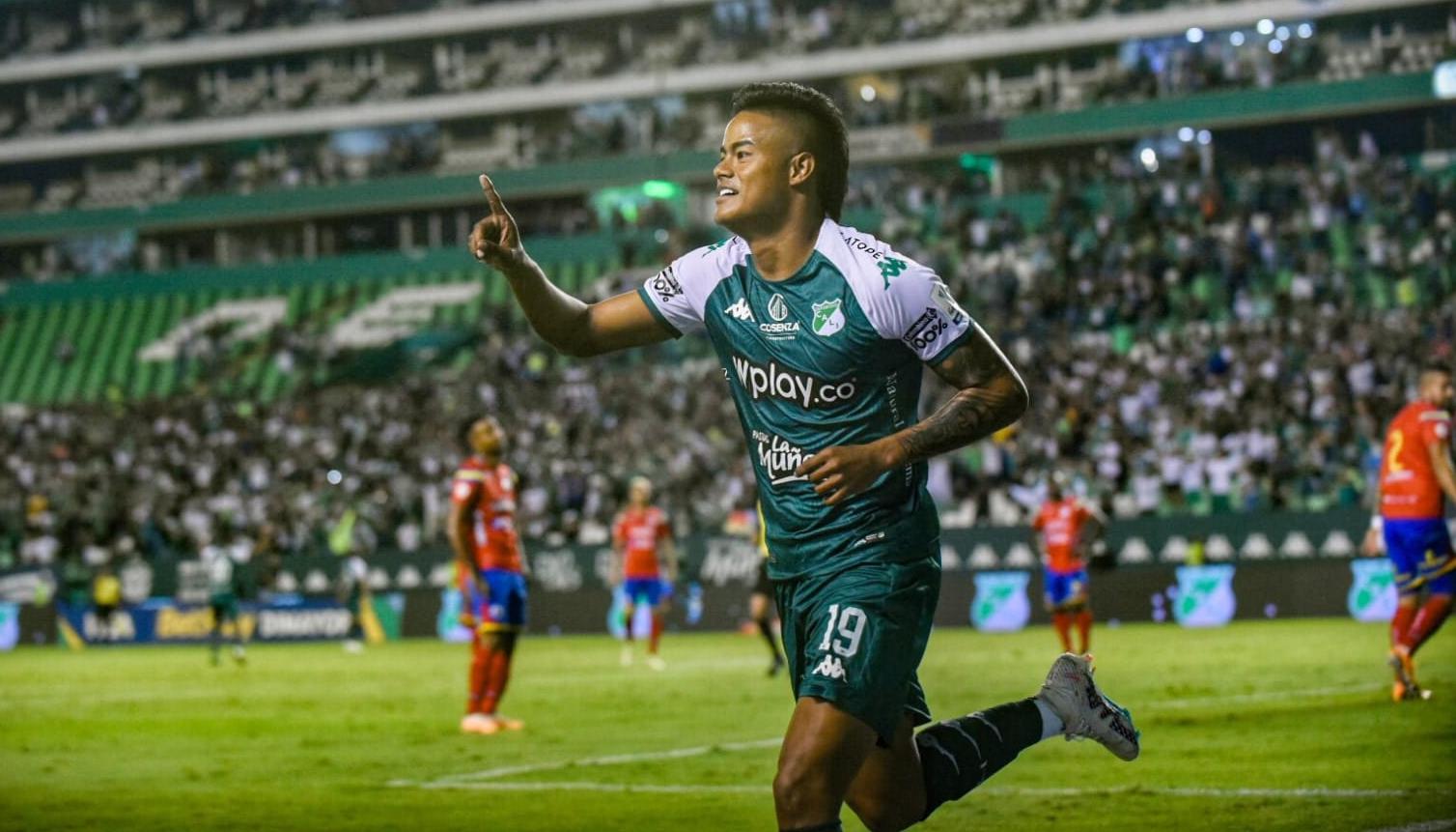 Luis Sandoval, delantero del Deportivo Cali. 