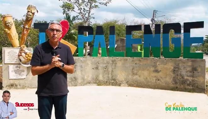 Jorge Cura dirige y presenta el programa Sucesos. Esta vez, desde San Basilio de Palenque