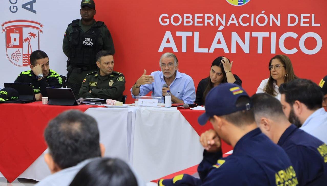El Gobernador Eduardo Verano presidió el Consejo de seguridad. 