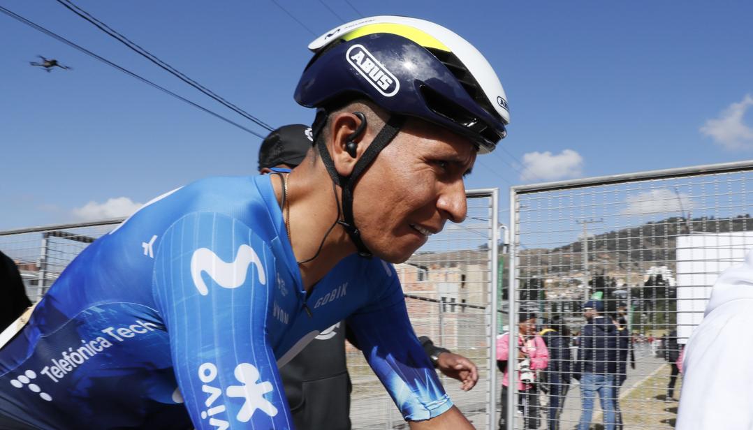 Nairo Quintana, ciclista colombiano del Movistar Team. 