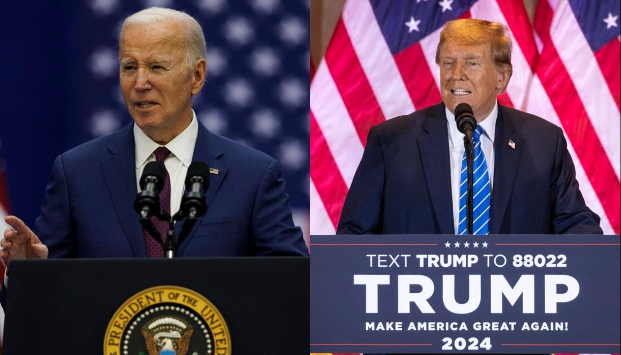 Joe Biden y Donald Trump.