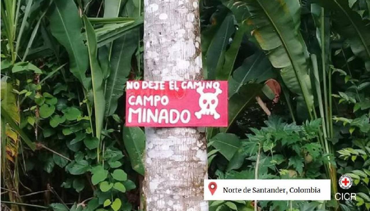 Campo minado en Norte de Santander. 