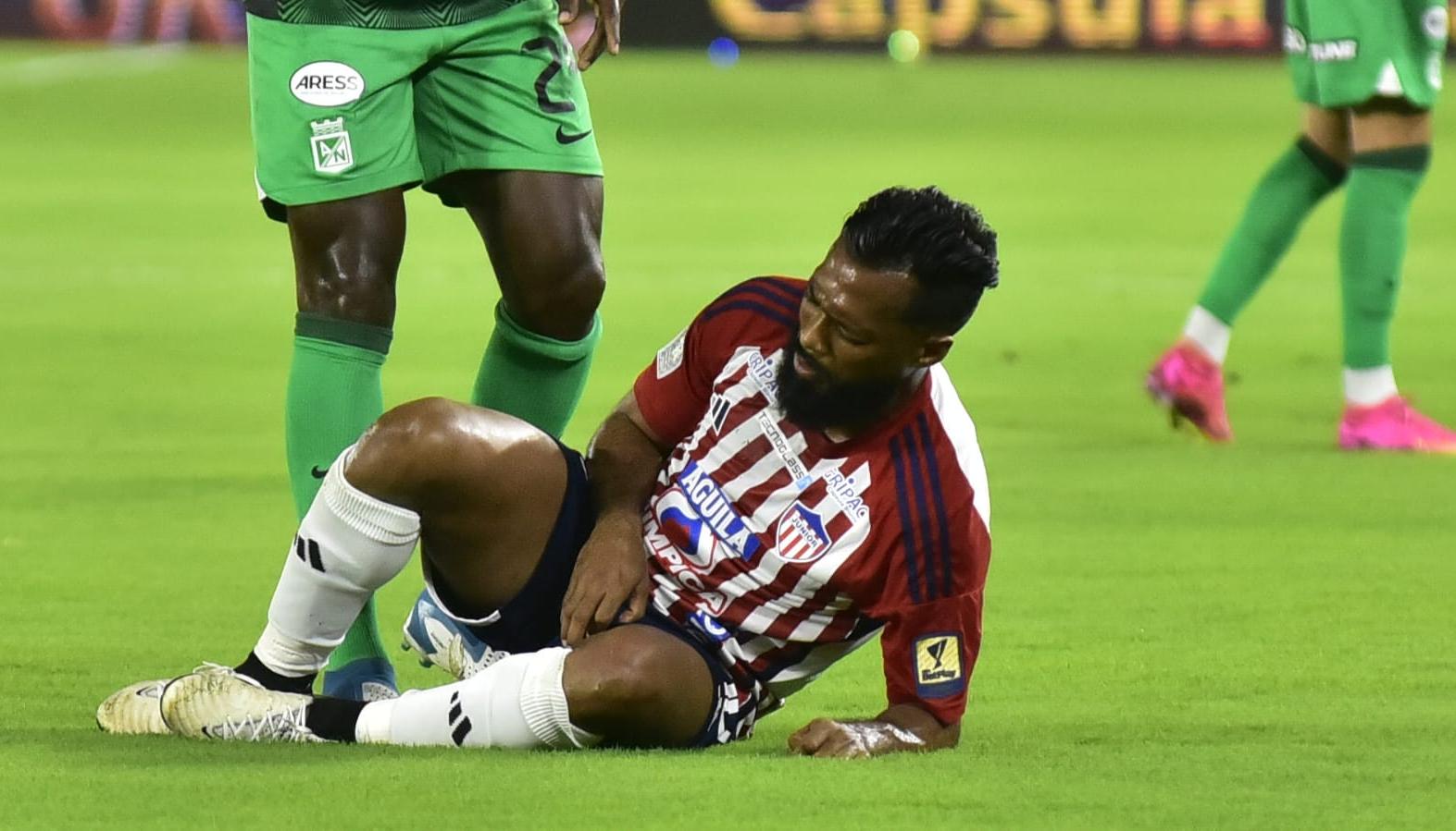 El venezolano sufrió la lesión frente Atlético Nacional.