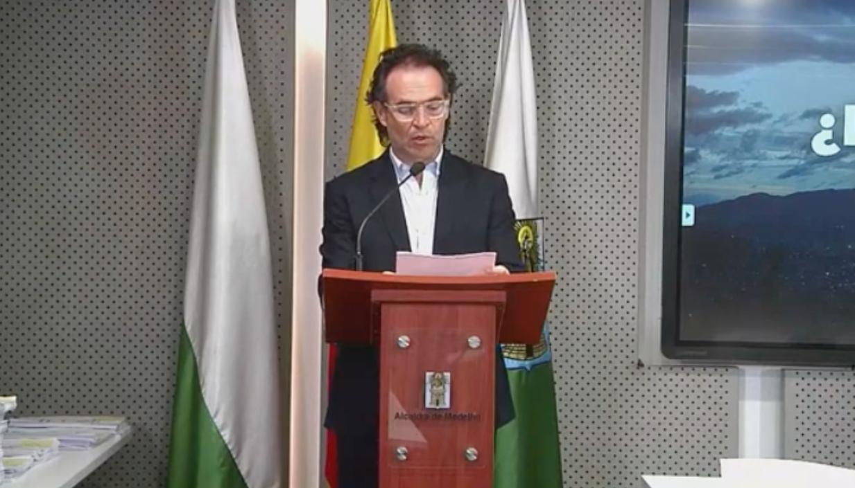 Federico Gutiérrez, alcalde de Medellín. 