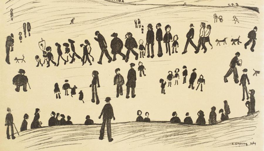 Icónica obra de L.S. Lowry.