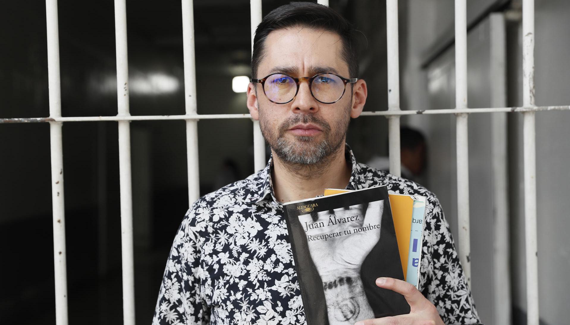 Juan Álvarez en la cárcel La Modelo de Bogotá.