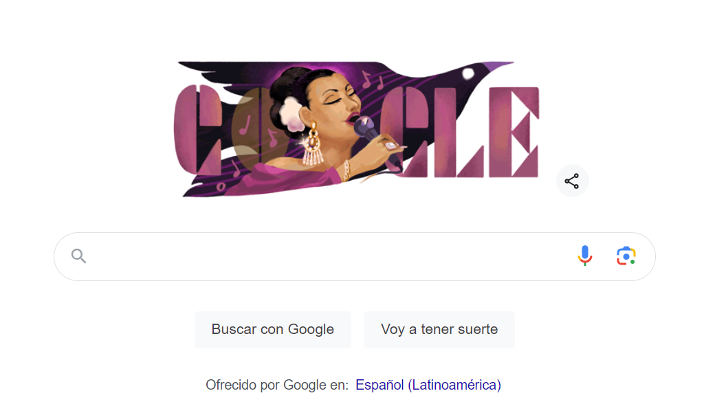Lola Beltrán en doodle.