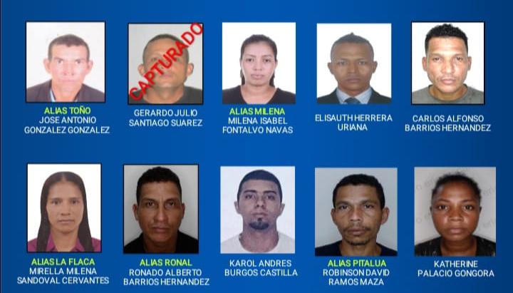 Cartel de los más buscados. 