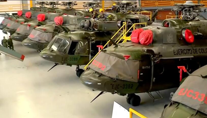 Los helicópteros están en la base de Tolemaida.