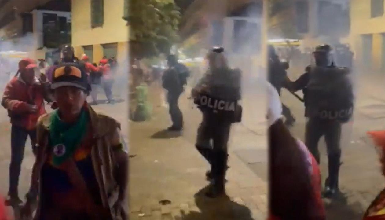 Imágenes de la intervención del Esmad.