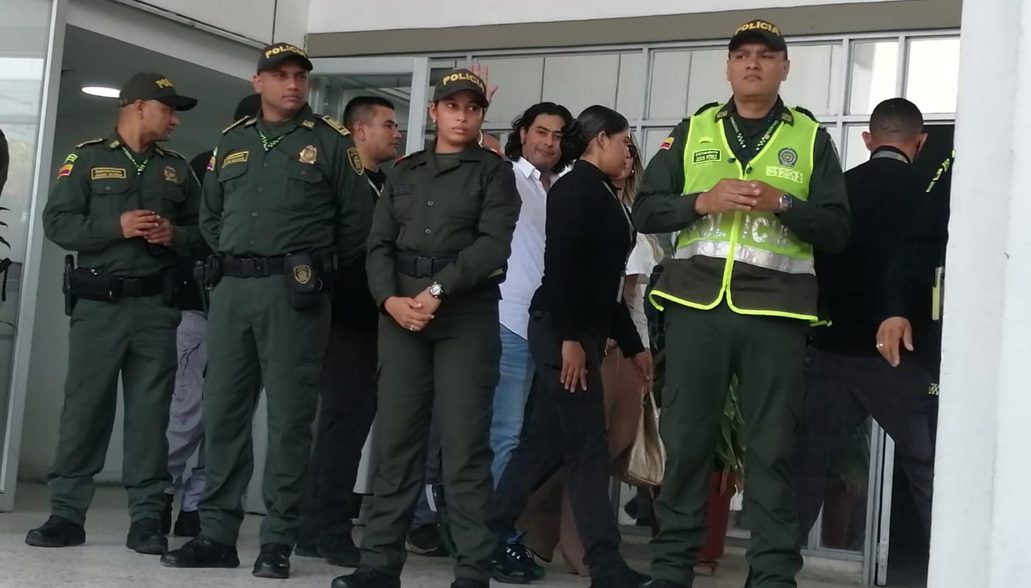 Nicolás Petro a la salida del Tribunal Superior de Barranquilla