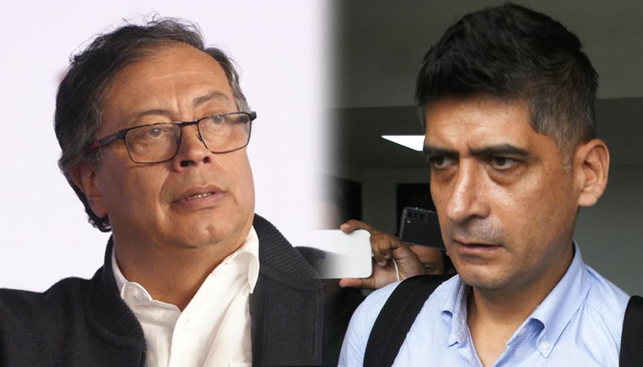 El Presidente Gustavo Petro y el Fiscal Mario Burgos.