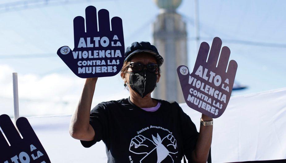 Protesta contra el feminicidio. 