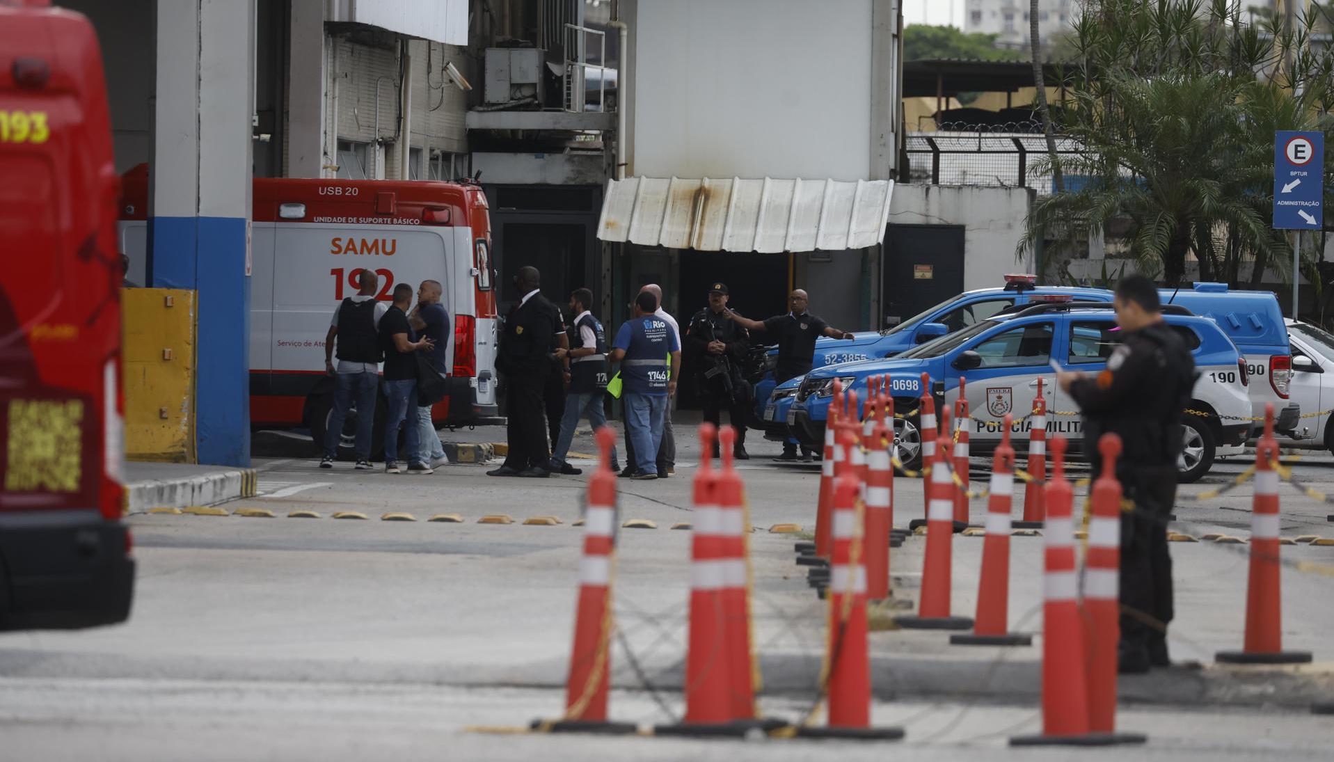 Policía hizo presencia en la terminal de Río de Janeiro.