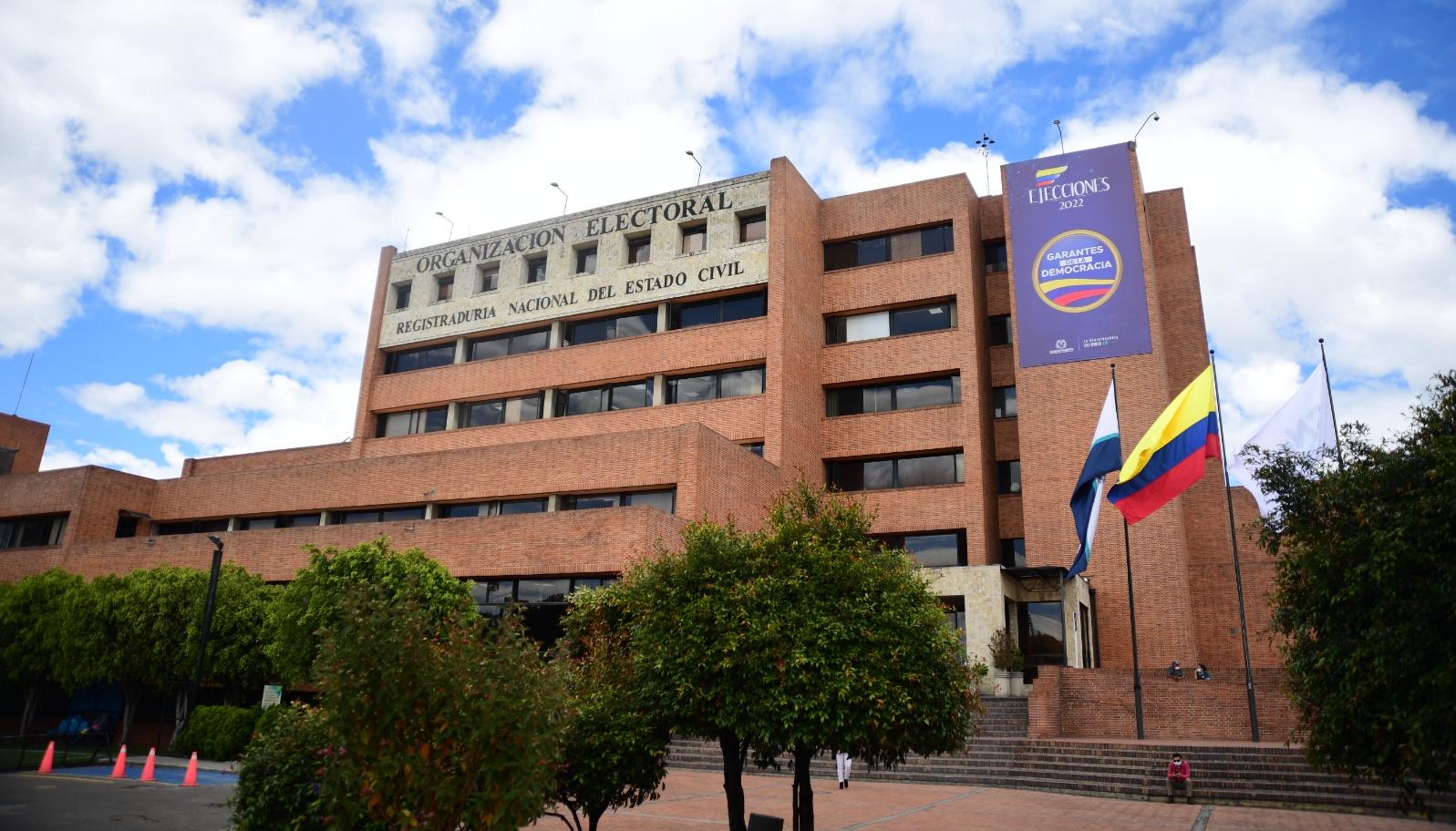 Sede de la Registraduría en Bogotá.