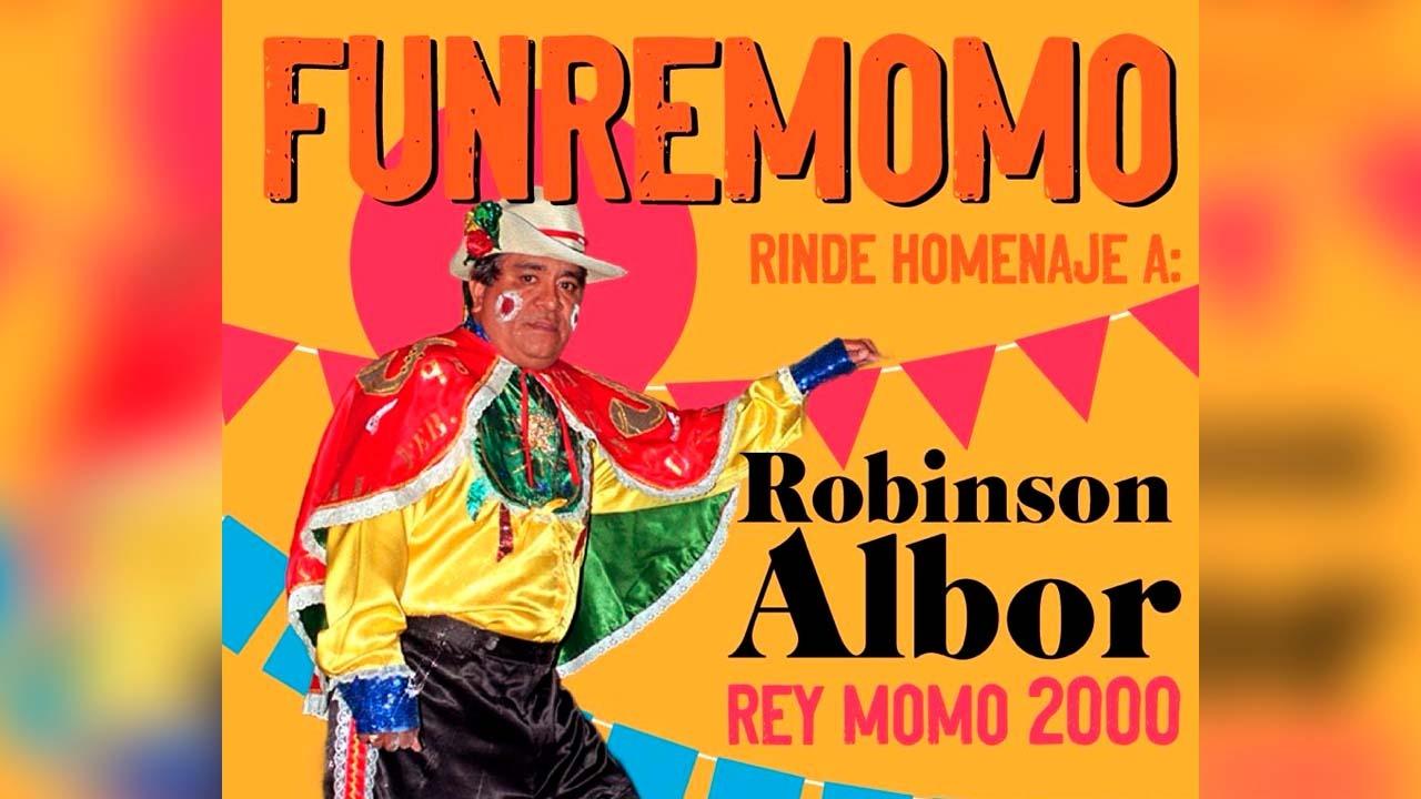 Robinson Albor es conocido como el ‘Rey Momo del Siglo’.