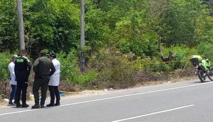 Lugar donde fue encontrada la mujer. 