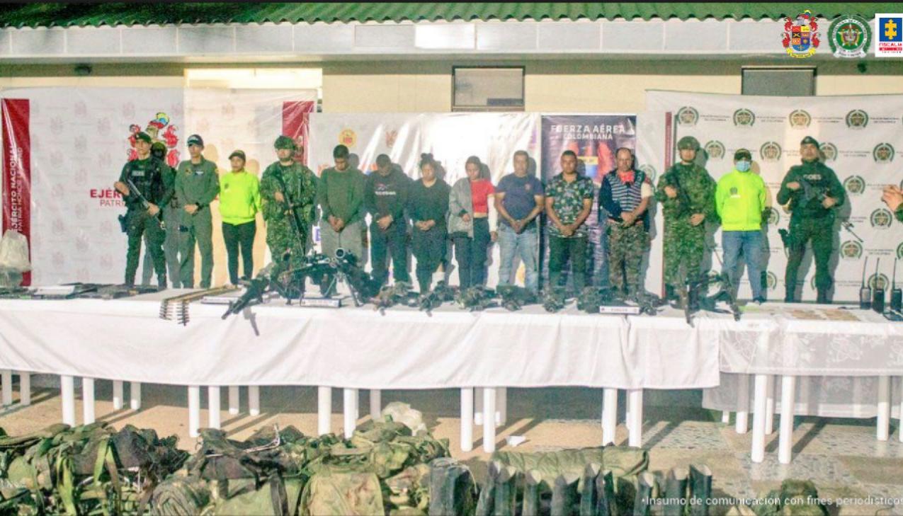 Fueron capturados durante un combate con el Ejército.