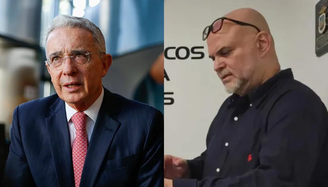 Álvaro Uribe y Salvatore Mancuso.