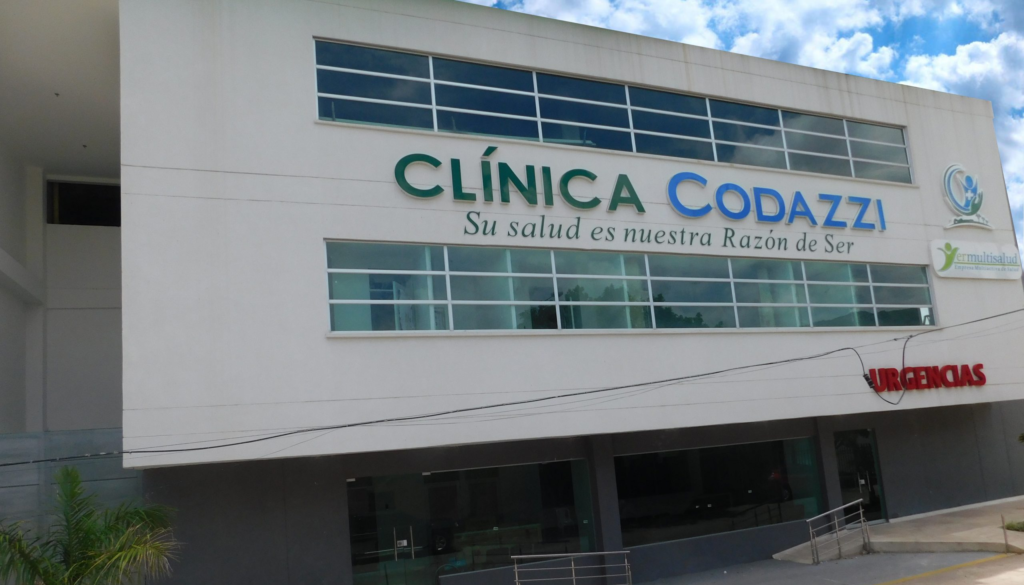 Clínica Codazzi en donde fueron atendidos dos de los menores