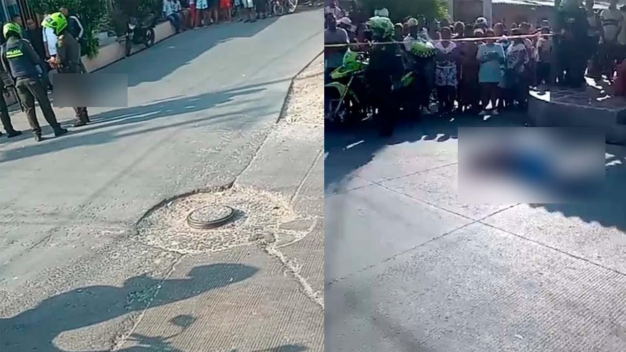 El joven murió en el sitio a causa de los disparos. 