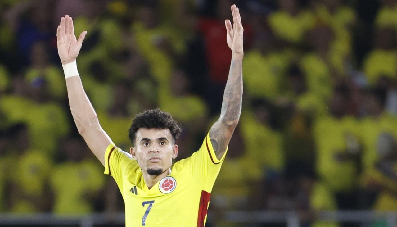 Luis Díaz, delantero guajiro de la Selección Colombia. 