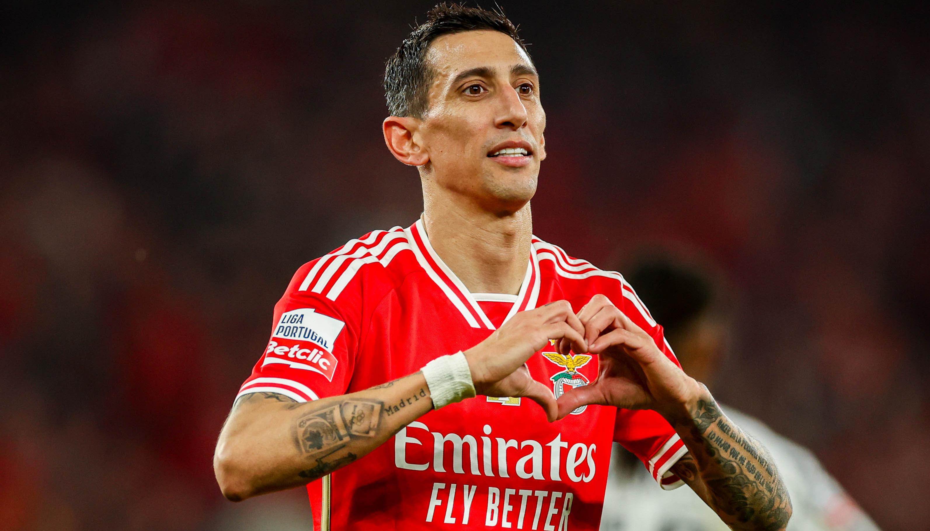 Ángel Di María, atacante argentiino del Benfica.