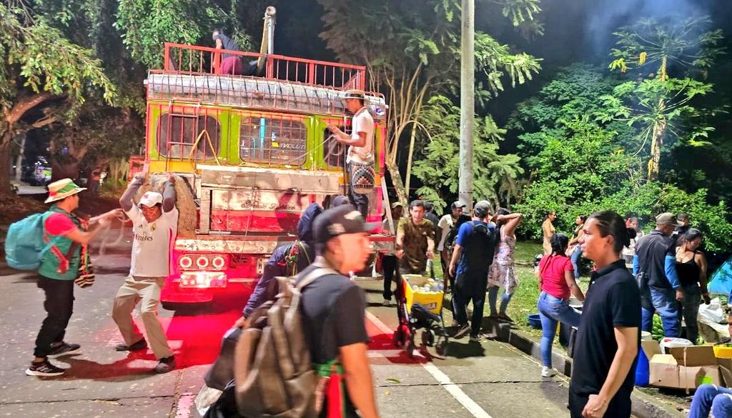 Foto referencia de la minga indígena 