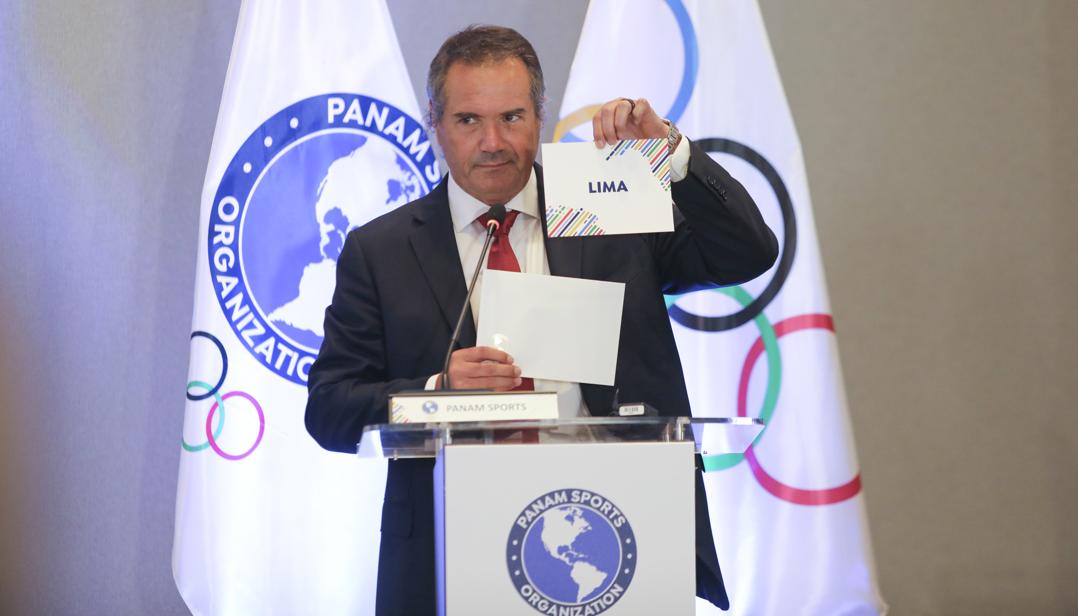 Neven Ilic, presidente de Panam Sports, anunció a Lima como ganadora de la sede.