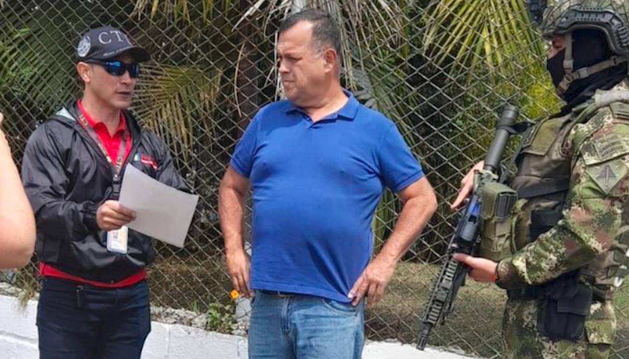 Momento de la captura de Luis Alfonso Ramírez Suárez.