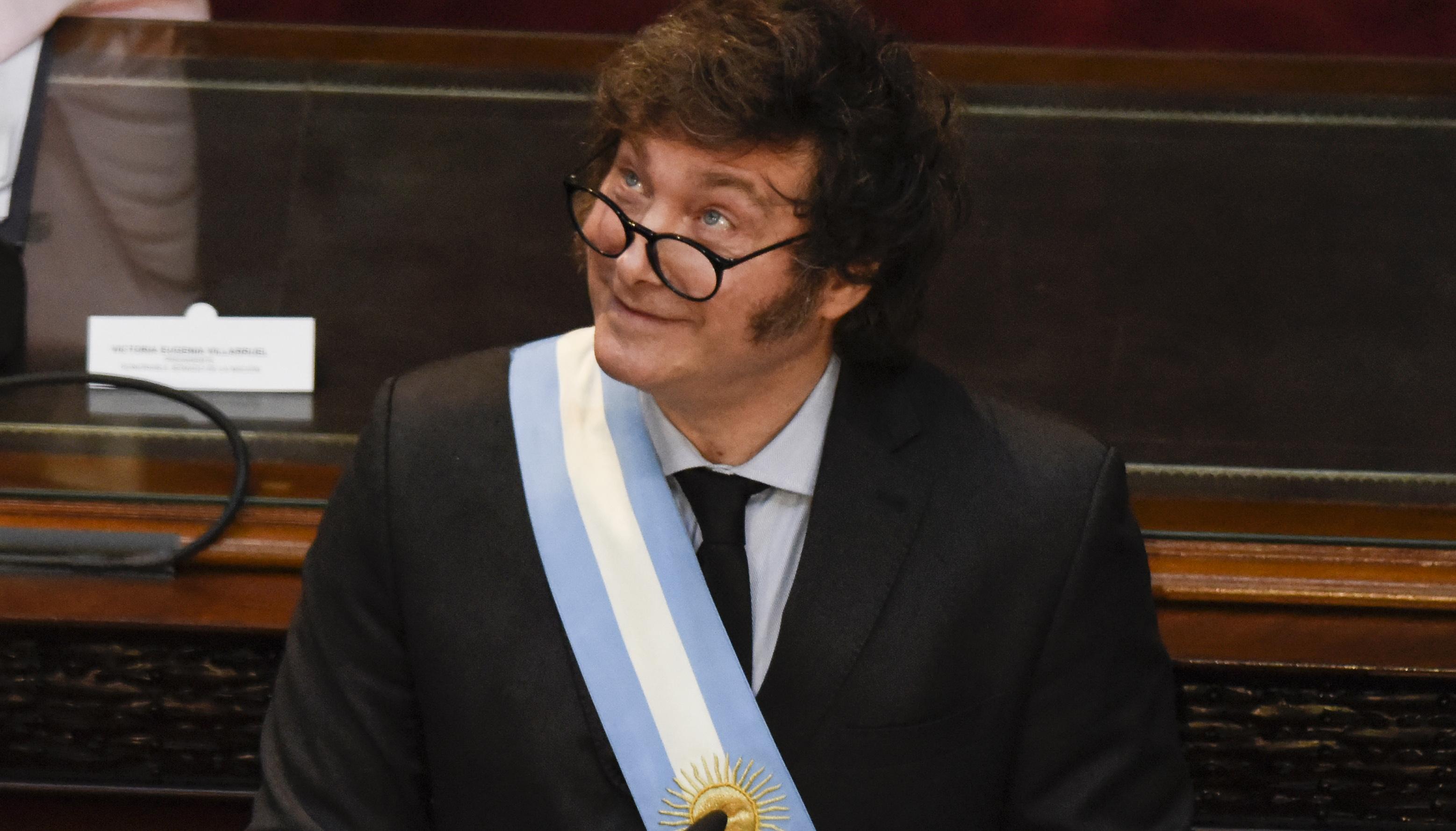 Javier Milei, presidente de Argentina. 