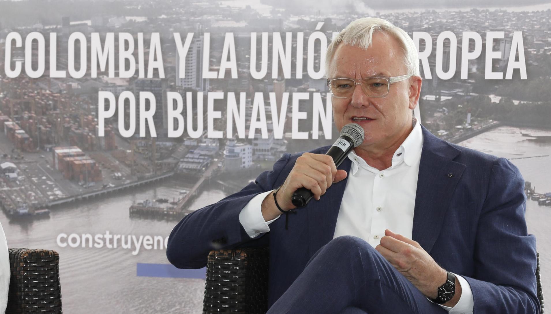  El jefe del Servicio de Instrumentos de Política Exterior de la Unión Europea, Peter Wagner, habló desde Buenaventura
