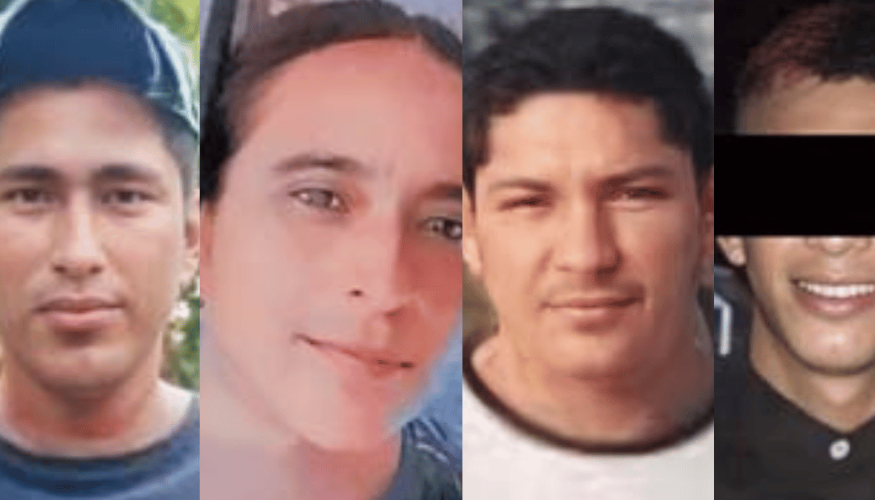 Elionel Ayala López, Lizbeth Rocío Sandoval Carbonó, Mateo Tercero Ayala y Martín Ayala.