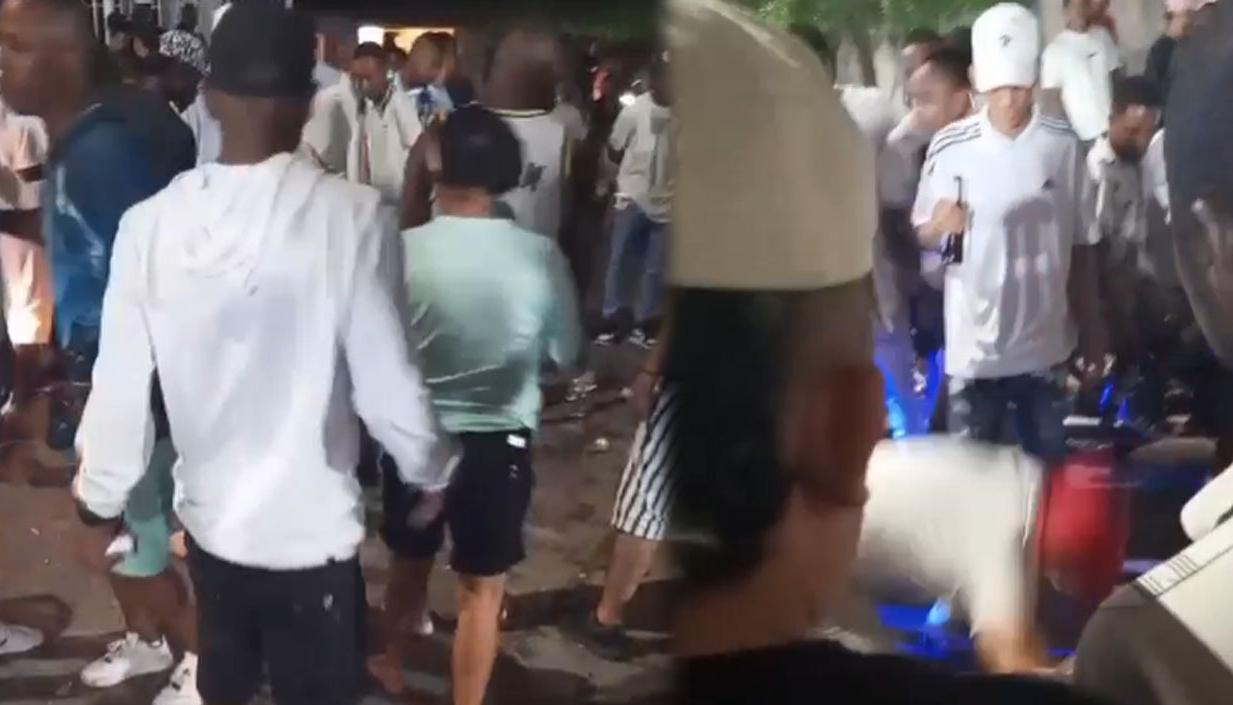 Momento en que las víctimas eran auxiliadas. 